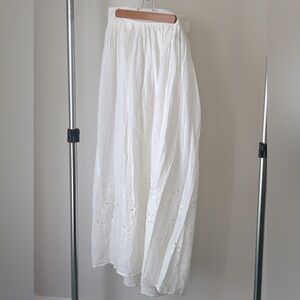 H&M maxi skirt 8 cutout cotton